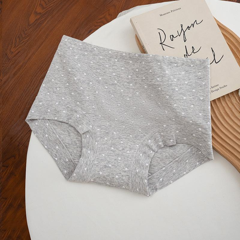 Женские весенне-осенние новые трусы-слипы из чистого хлопка с цветочным принтом, антибактериальной ластовицей 10А, без следов