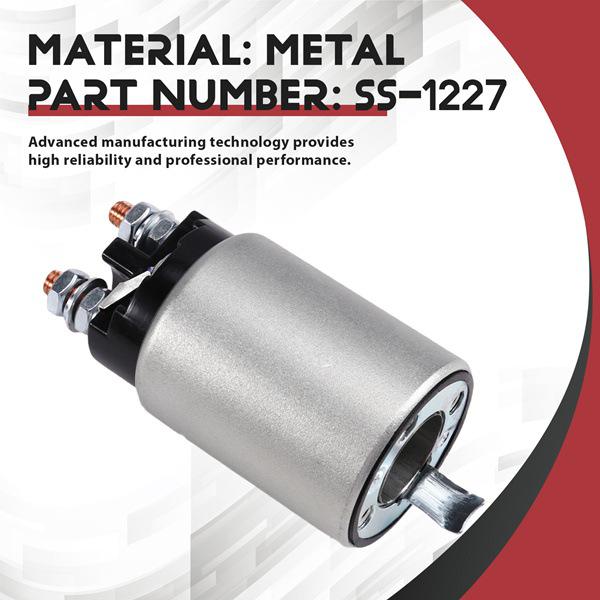Black & Silver Metal 12V Solenoid Switch SS-1227