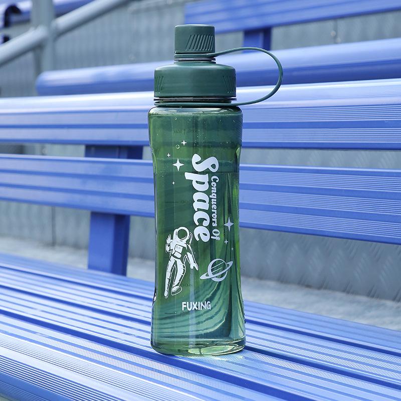 Спортивная бутылка для воды сверхбольшой вместимости, портативный пластиковый стакан для улицы, защита от падений и протечек, чашка для питья прямо из горла, портативный стакан