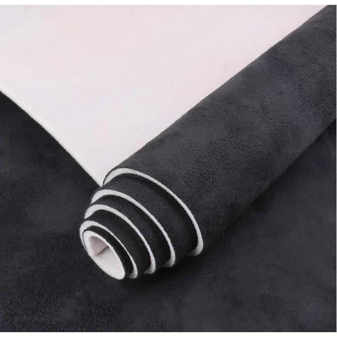 50см*140см Черный Цвет Замшевая Композитная Губка Ткань Ткани для Модификации Салона Крыши Автомобиля для DIY Декора Мебели Ремонт