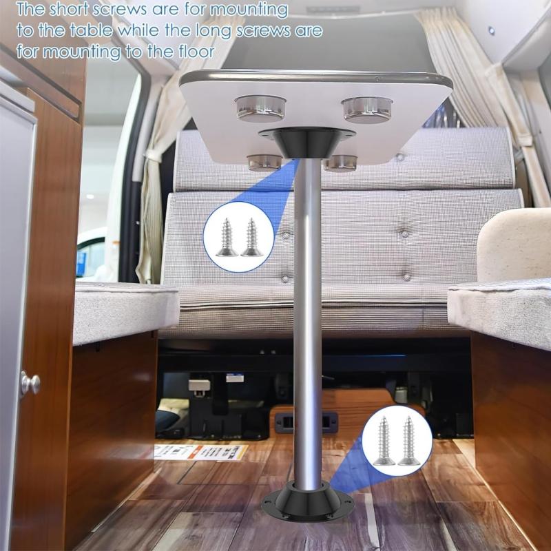 Обеденный стол и основание для напольного крепления, алюминиевая тумба, основание стола, фланцевое основание для ножки стола с монтажными отверстиями