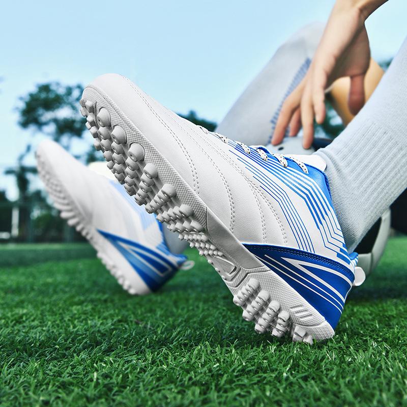 Медленный шок нескользящие детские взрослые футбольные бутсы сокол мальчики студенческие тренировочные длинные шипы убийца сломанные шипы студенческая цена