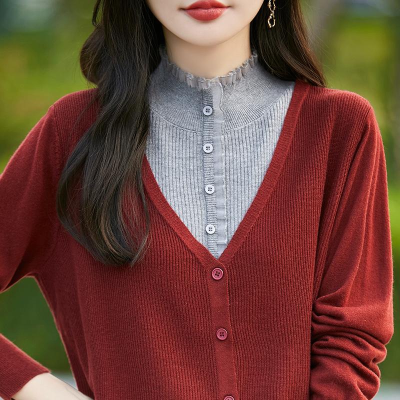 Женский кашемировый свитер Qinghe кашемир 50% шелк 50% шерсть осенне-зимний кашемировый кардиган мягкий и теплый