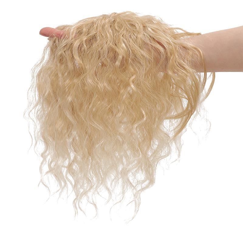 Новый синтетический зажим для волос Concubine на макушке головы, сменный блок, закрытие парика, заколка для завитков кукурузы, наращивание волос, белое золото