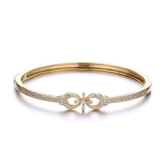 Новый браслет из стерлингового серебра 925 пробы с бриллиантами и позолотой, новый браслет с темпераментом