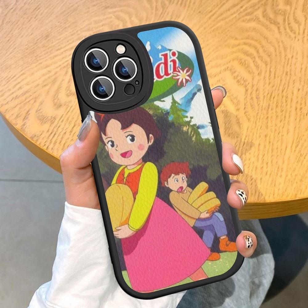 Милый чехол для телефона Heidi из твердой кожи для iPhone 14 13 12 Mini 11 14 Pro Max Xs X Xr 7 8 Plus Fundas