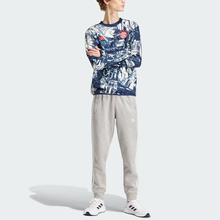adidas ФК Бавария Предматчевый утепленный топ-свитшот мужской Темно-синий IQ0615