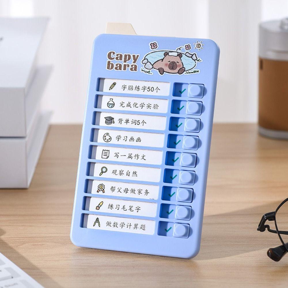 Panda Good Habit Punch Card Capybara Self-discipline Punch Card To Do List