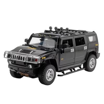 МояМашина 1:Металлическая модель Hummer H2 в масштабе 1:24 - Черный