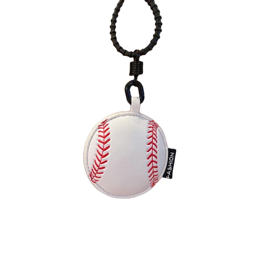 Volleyball Rugby Football Pendant Basketball Car Key Ring Fashion Ball Leather Keychain  Women Men