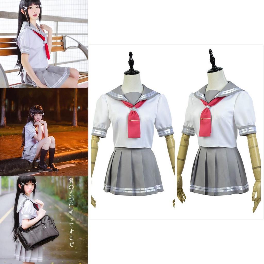 Love Live Sunshine Aqours Така́ми Чи́ка Униформа Матроска Костюм для косплея Юбка Для поклонников аниме