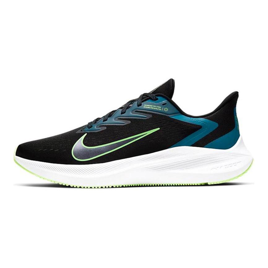 Nike Кроссовки Zoom Winflo 7 Black Valerian Blue повседневные CJ0291-004