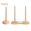 Wooden Yarn Holder Single or Double Yarn Skein Holder Desk Yarn Thread Dispenser Spinner for Crocheting Twirling Yarn Knitting Embroidery Accessory