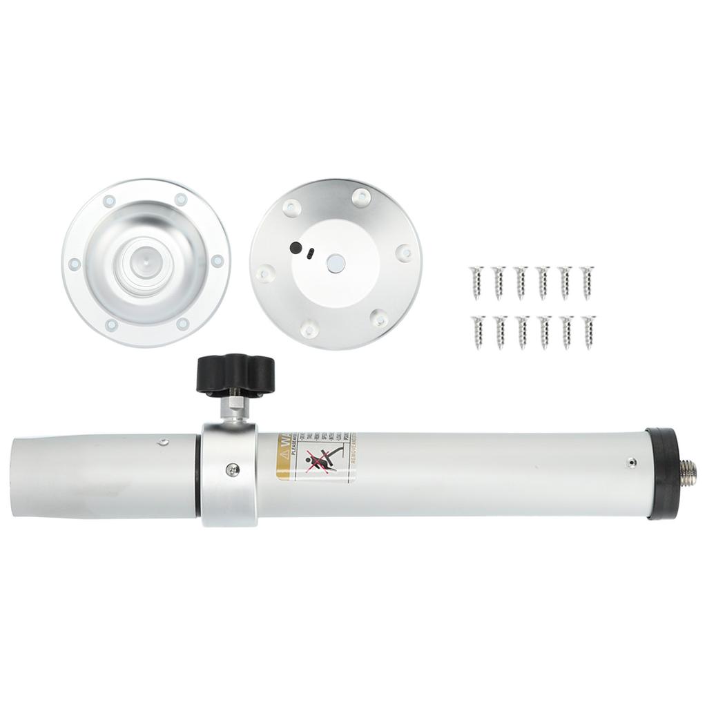 19.3‑28.3 дюйма Комплект пьедестала для стола Регулируемая серебристая стойка с монтажными базовыми частями Универсальный для каравана, автодома, яхты