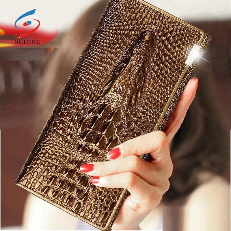 Женский кошелек под крокодила Scione