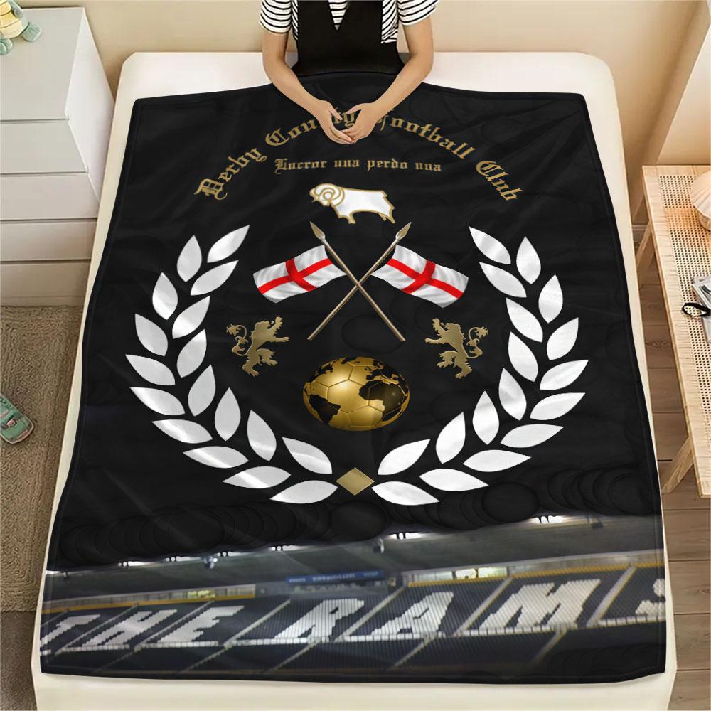 Derby County poster Blanket, High quality Comfortable for All Seasons, Home Decor, Warmth and Comfort