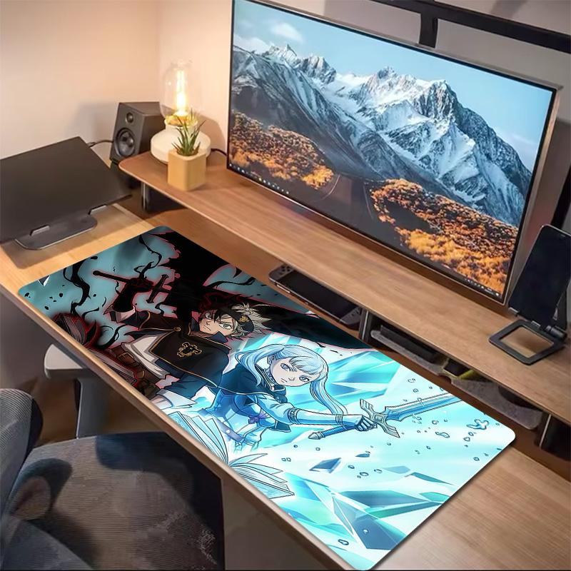 Black Clover2 Print Cushion Non-slip Laptop Tablet Big Mousepad XXL Mat Mini PC Playmat With Lock edge