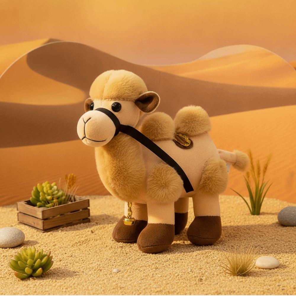 Fluffy Camel Stuffed Animal Soft Stuffed Camel Doll Desert Animal Plush Camel Toy Sleeping Hug