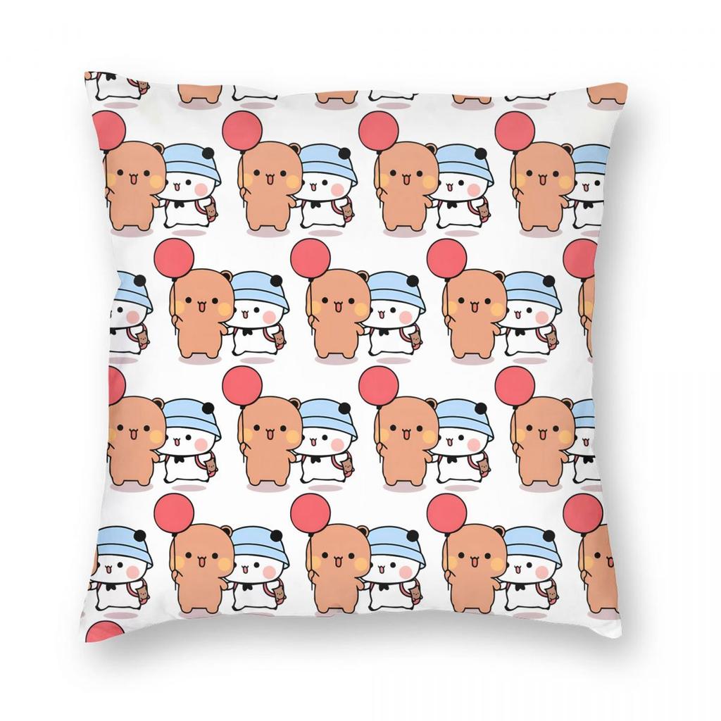 Happy Face Bubu When Dudu Ble Ble Pillowcase Doublesided Printing Cushion Cover Decoration Pillow Case Cover Home Square