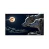 Two Wolves In The Moonlight Poster Canvas Painting Animal Abstract Wall Art Pictures for Living Room Wall Home Decor No Frame