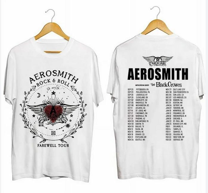 Aerosmith 20242025 North American Farewell Tour Shirt Unisex T-Shirt Graphic Tee