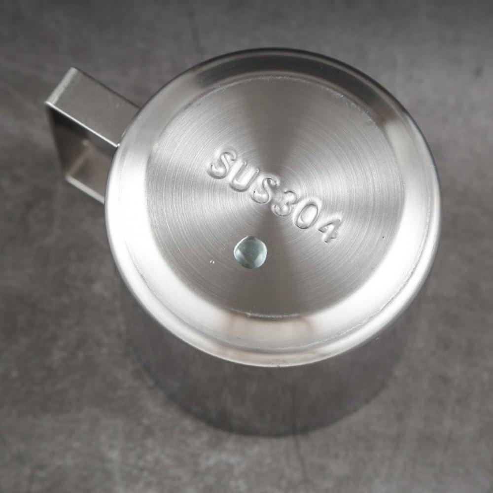 Портативный набор кофейных кружек из нержавеющей стали 180/200/280 мл, с двойными стенками, термостойкая, с гладкой поверхностью, кружка для эспрессо, идея для подарка