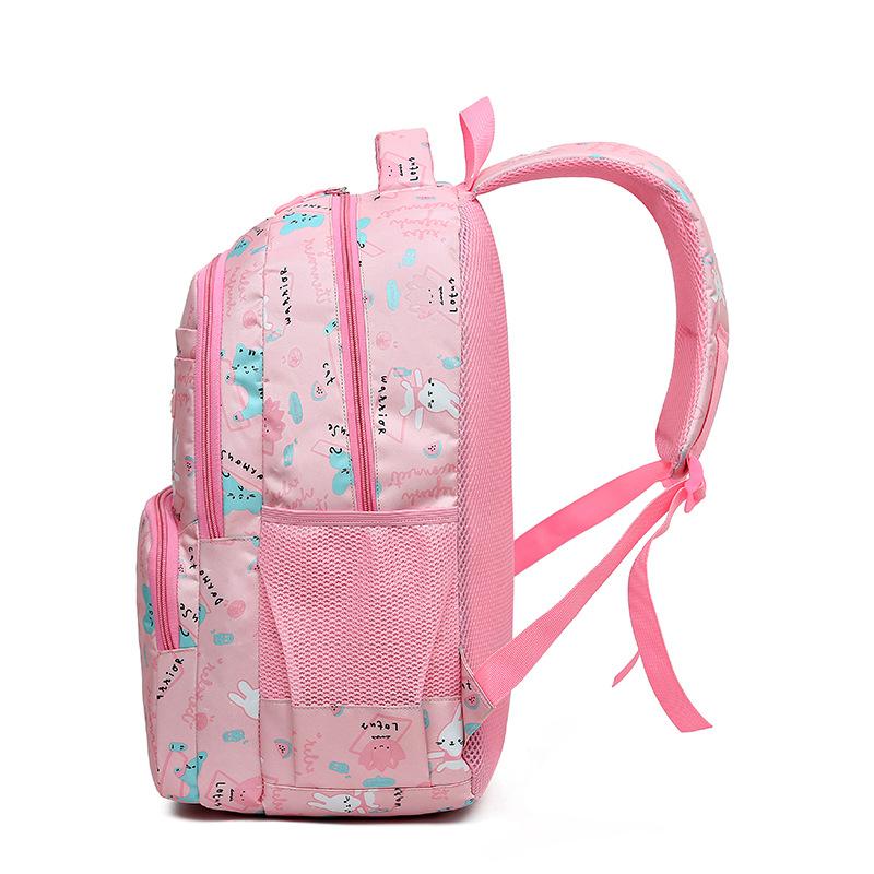 Sweet Cute Lightweight Casual Schoolbag Boy and Girl Backpack Waterproof and Wear-resistant Elementary School Schoolbag Suitable for School Students