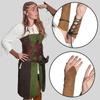 Vintage Nordic Viking Arm Cuff for Cosplay Parties Medieval SuedeFabric Arm Gauntlet Vintage Archery Armor Bracers