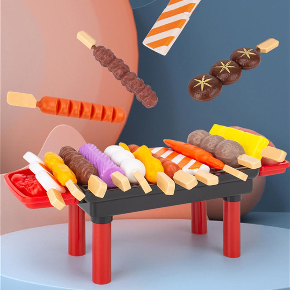 Children Kitchen Toys Simulation Food Barbecue Cookware Cooking Role Play Toys Educational Gift Toys for Kids