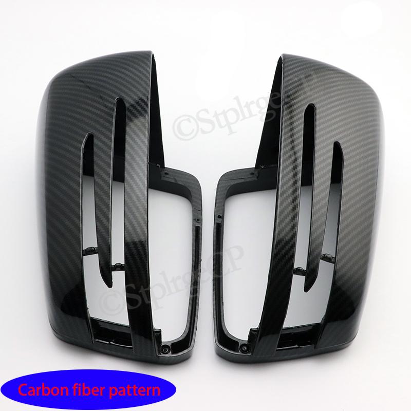 1 пара автомобильных наклеек на зеркало заднего вида, крышка для Mercedes Benz W204 C207 W212 W221, наружное черное АБС-пластик, боковое зеркало автомобиля L + R