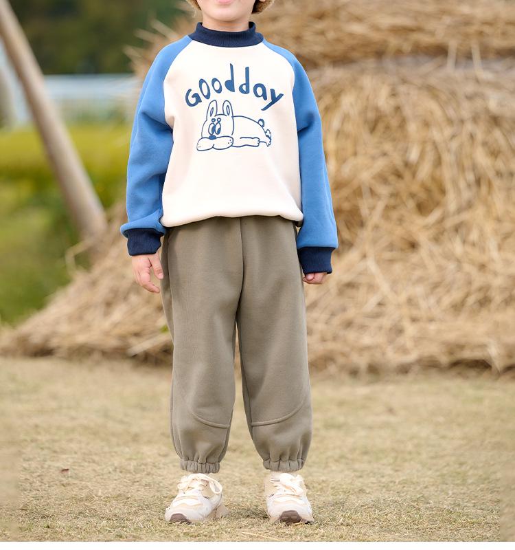 Cotton Hall Kids' Plus Velvet Winter Pants, Autumn/Winter Sports Pants for Boys and Girls