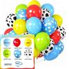 New Year Matte Glitter Metallic Latex Balloon Set for Decorative Photo Atmosphere