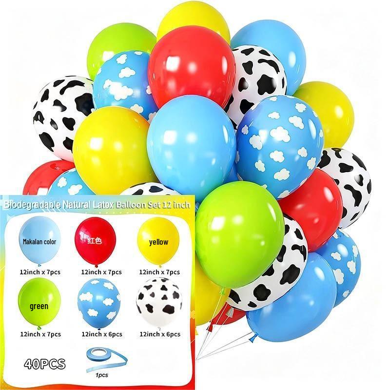 New Year Matte Glitter Metallic Latex Balloon Set for Decorative Photo Atmosphere