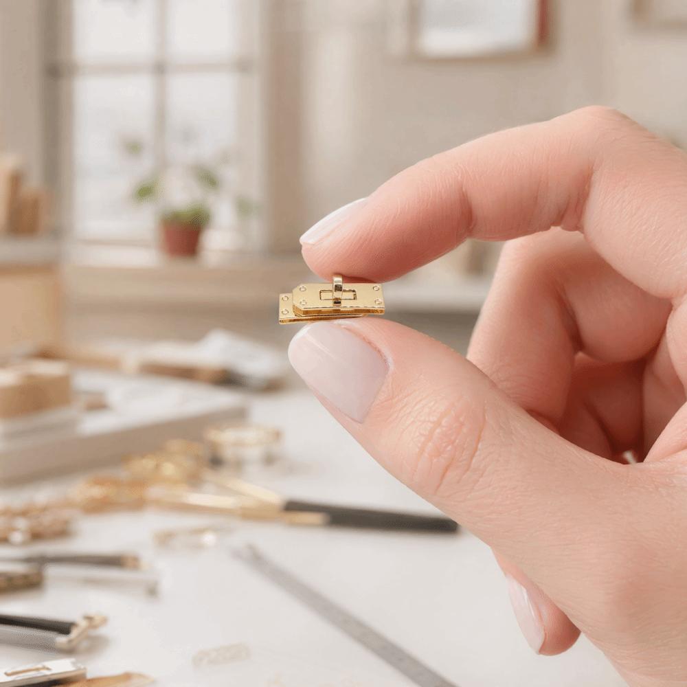 Zinc Alloy Turn Locks Swivel Design Clasp Buckle Portable Belt Buckle  Accessory Making