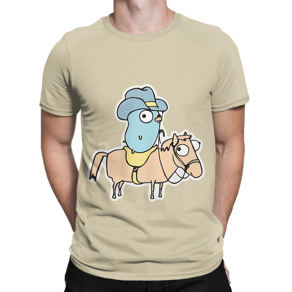 Gopher On A Horse Novelty 100 Cotton Tshirt Gopher Tees Tops For Unisex