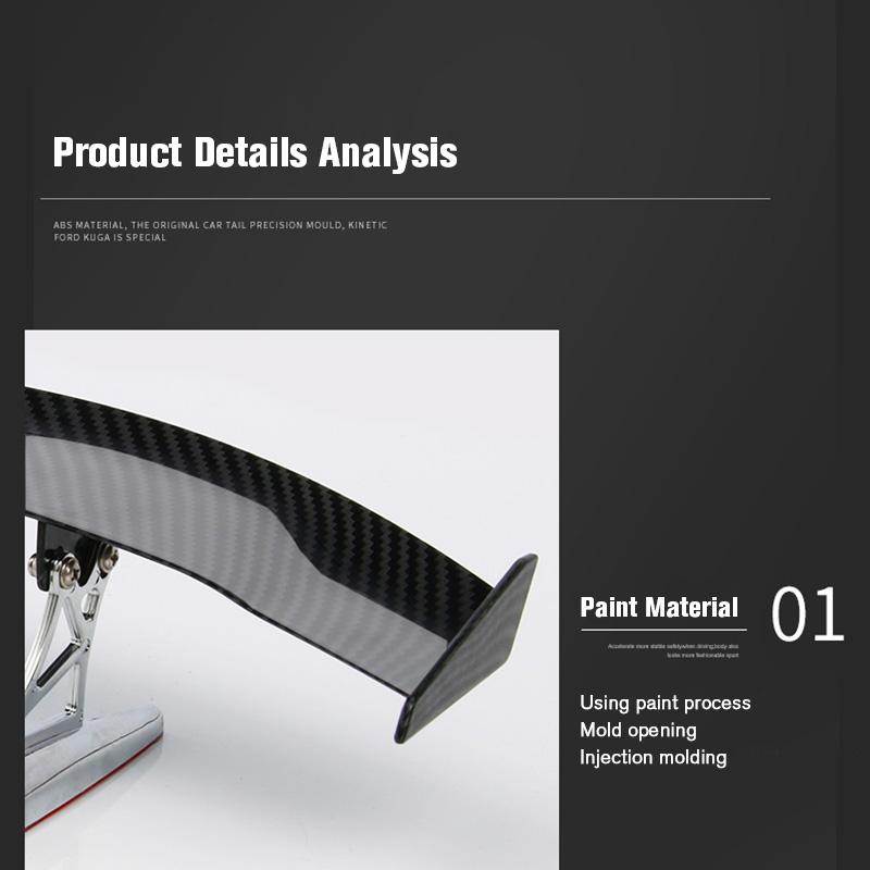 Модное универсальное автомобильное модифицированное заднее крыло, окрашенное из углеродного волокна, задний спойлер, маленький багажник, внешние части крыла автомобиля