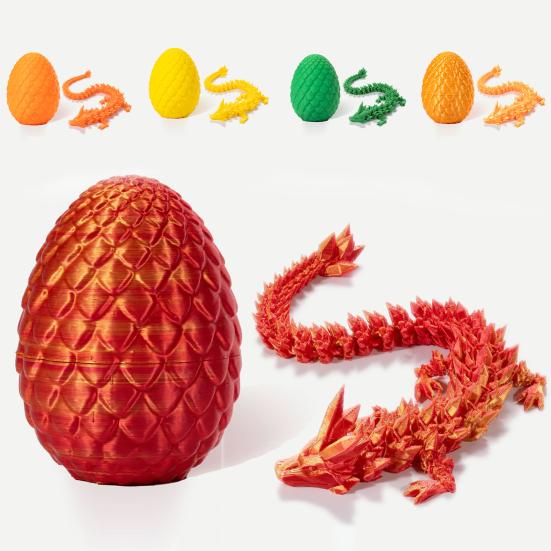 3D-печатный шарнирный дракон в яйце, игрушка-непоседа для взрослых, гибкая игрушка-дракон, подарок для любителей драконов, секс-одежда для взрослых