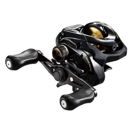 SHIMANO Катушка бейткастинговая Bass One XT 150, двухосевая, праворучная, универсальная для ловли окуня