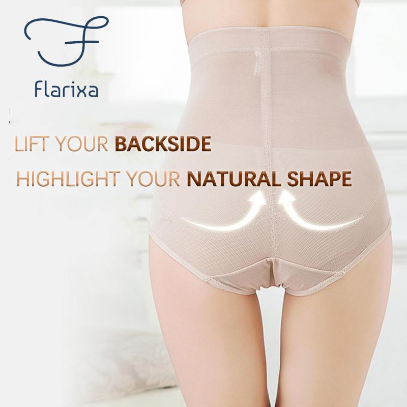 Flarixa High Waist Postpartum Body Shaping Pants Women's Briefs Seamless Briefs Tummy Control Body Shaping Pants