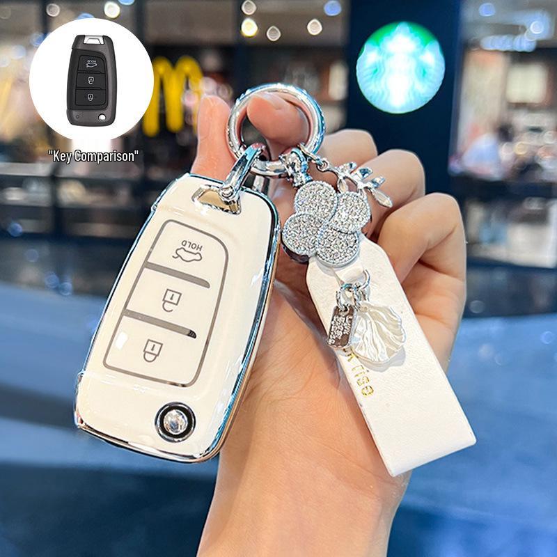 Совместим с 20 моделями: Чехол для ключа для Beijing Hyundai New Elantra, Verna, ix25, Mistra, ix35 - Защитная оболочка-пряжка