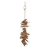 Bird Bark Chew Toys Natural Bite Resistant Relieve Boredom Hanging Chewing Toys for Parrots