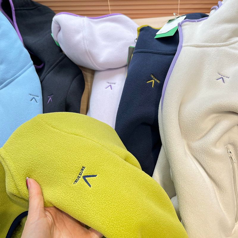 Новая осенне-зимняя ветрозащитная и теплая куртка из овечьей шерсти для женщин, толстовка с капюшоном из двустороннего флиса в стиле колор-блок