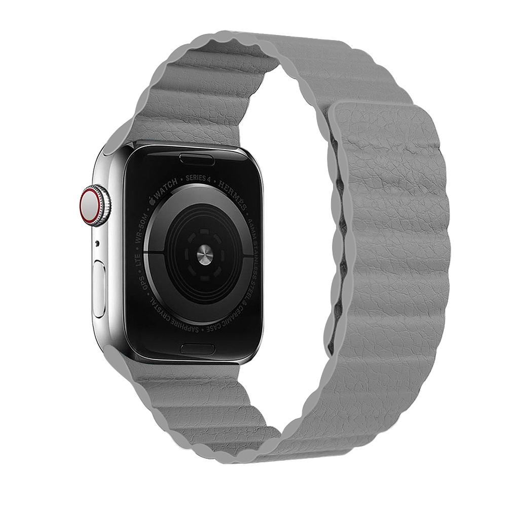 Кожаный ремешок-петля для Apple Watch Ultra Band 49 мм, 44 мм, 40 мм, 38 мм, 42 мм, магнитный браслет iwatch series 3, 4, 5 se, 7, 8, 45 мм, 41 мм