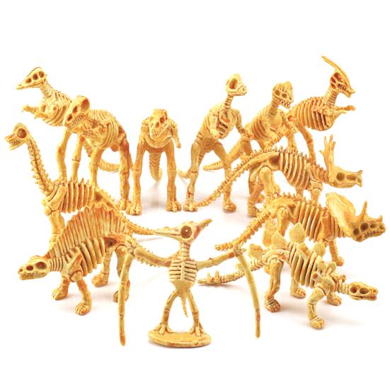 12 шт. Фигурка динозавра образовательная реалистичная пластиковая интеллектуальная развивающая форма скелета динозавра для детей