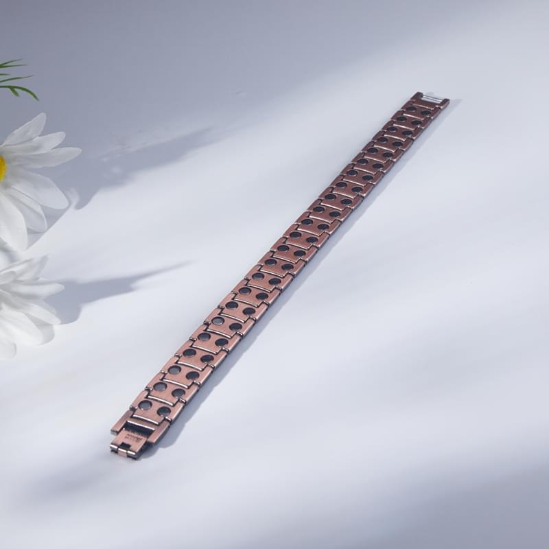 Trendy Luxury Energy Magnetic Bracelets Red Copper Healing Jewelry Therapy for Men and Women for Gift