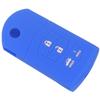 Jingyuqin 4 Buttons Car Silicone Remote Key Cover Case Fob For Mazda 2 3 5 6 8 Atenza CX5 CX-7 CX-9 MX-5 RX Keyrings Fold
