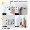 Interlock Hanging Buckle Wall Picture Frame Display Hanger Hooks Stainless Steel Flush Mount Bracket Furniture Connector