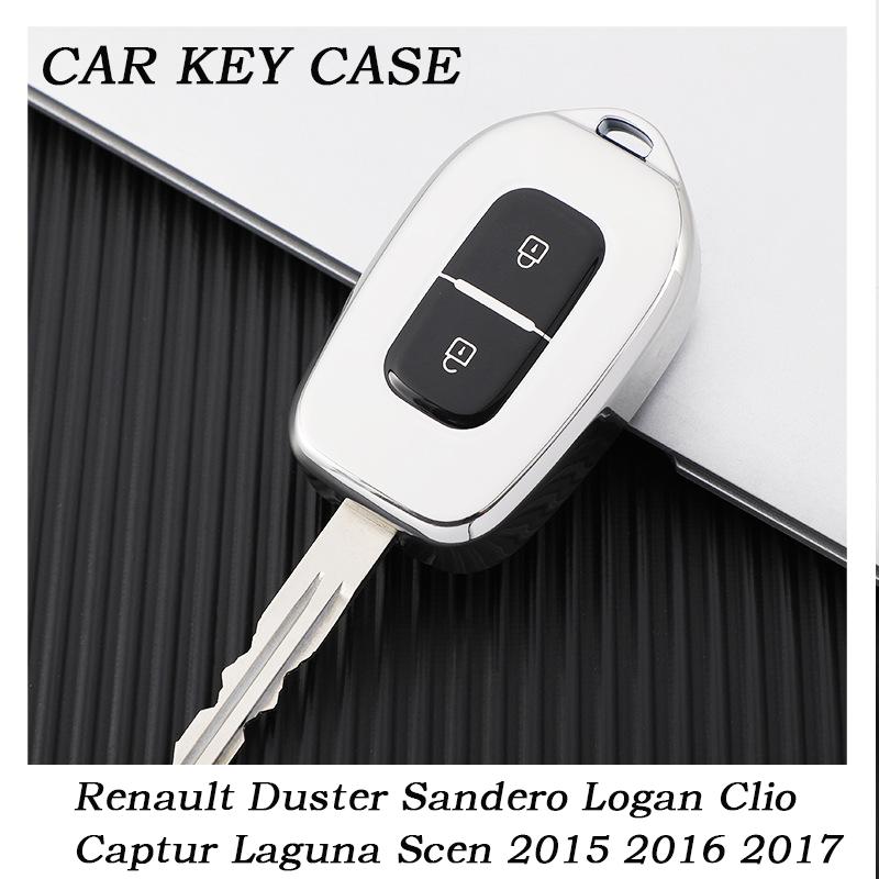 Новый мягкий ТПУ чехол-оболочка для автомобильного пульта ключа для Renault Duster Sandero Logan Clio Captur Laguna Scen 2015 2016 2017 аксессуары