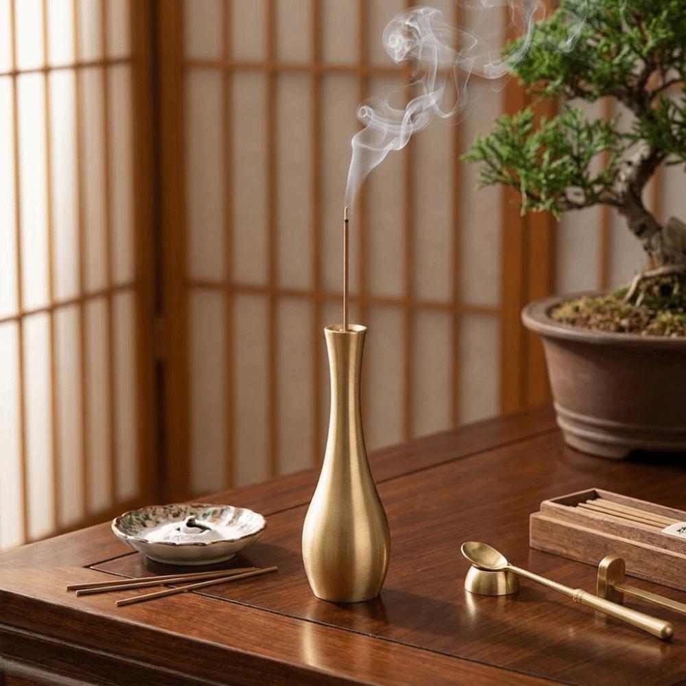 Compact Incense Burner Vintage Fragrance Incense Stick Plate Mini Vase Study Office