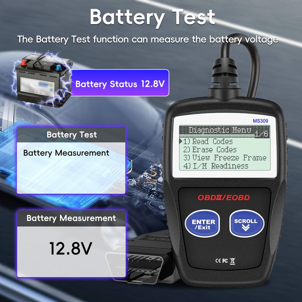 Автомобильный сканер OBD2, считыватель кодов неисправностей двигателя, диагностический CAN-сканер для всех автомобилей с протоколом OBD II с 1996 года